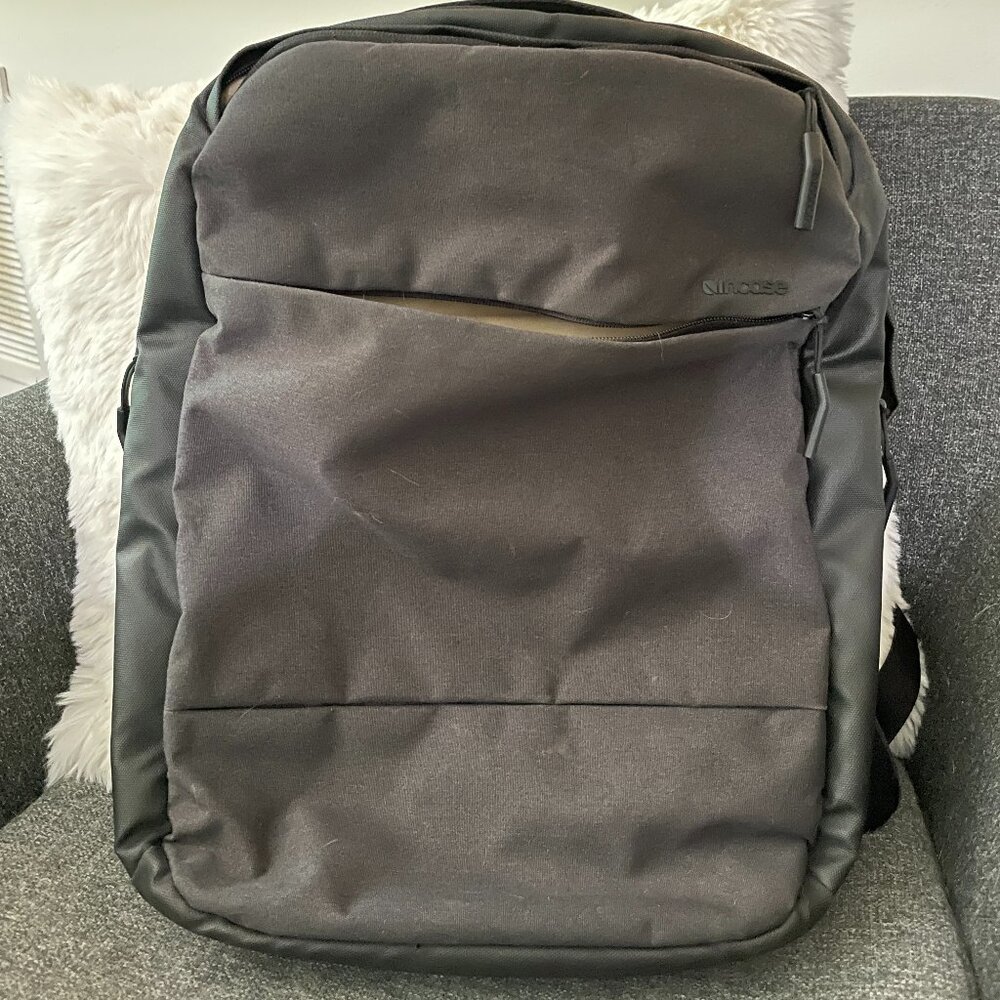 Incase City Backpack - Black with Tan Inside